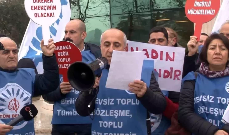 Beykoz Belediye Başkanı’nın Toplu İş Sözleşmesi İptali Protesto Edildi